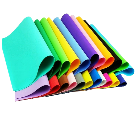 colorido eva Personalice la placa de espuma colorida cruda EVA Material Cosplay Color de patrón EVA espuma